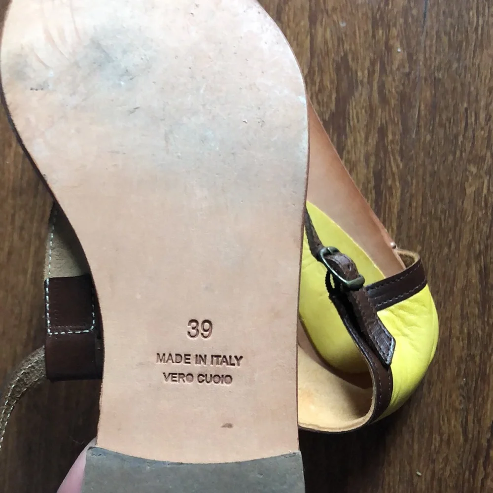 Cocobelle VERO CUOIO Made in Italy Leather Sandals size 39 - Picture 4 of 4